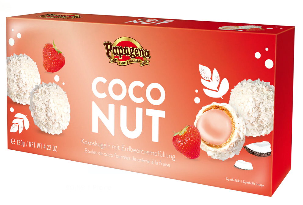 PAPAGENA COCONUT STRAWBERRY 120G